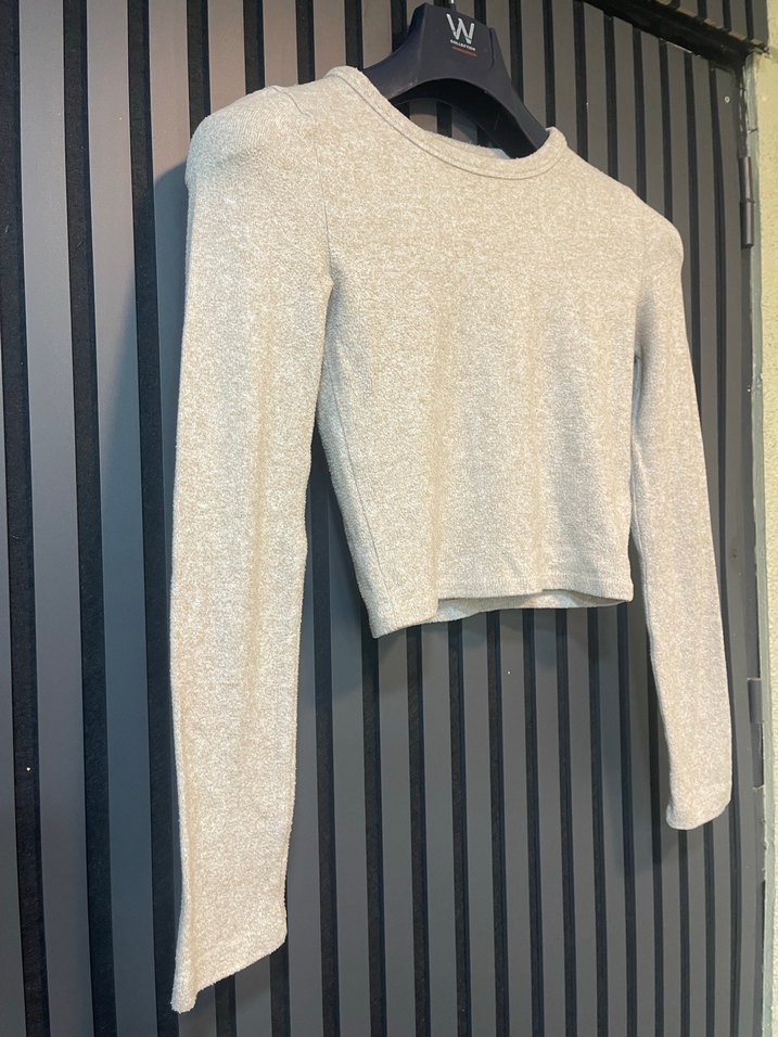 ZARA TRAFALUC CROP SWEAT - Görsel 2