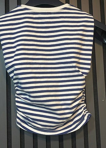 ZARA KOLSUZ DRAPELİ CROP TOP - Görsel 5