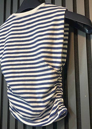 ZARA KOLSUZ DRAPELİ CROP TOP - Görsel 6