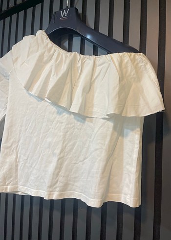 MANGO TEK OMUZLU VOLANLI BLUZ - Görsel 3