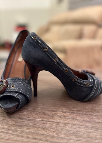 ZARA SÜET TOPUKLU AYAKKABI - Görsel 5