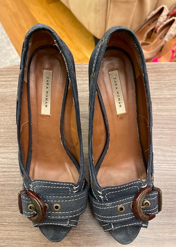 ZARA SÜET TOPUKLU AYAKKABI - Görsel 7