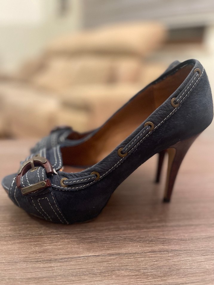 ZARA SÜET TOPUKLU AYAKKABI - Görsel 2