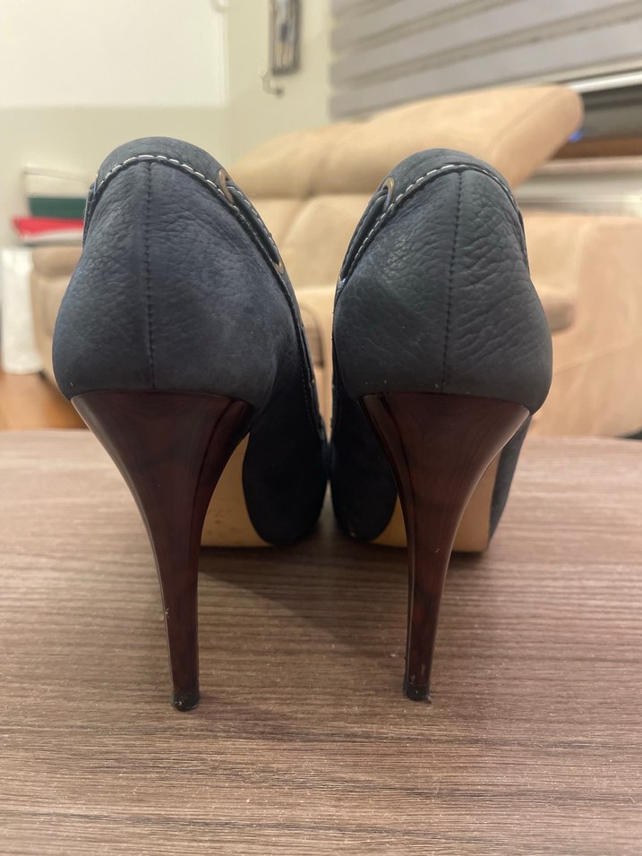 ZARA SÜET TOPUKLU AYAKKABI - Görsel 3