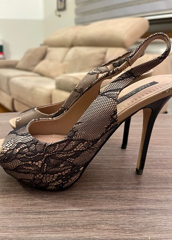 ZARA DANTEL SANDALET AYAKKABI - Görsel 2