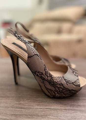 ZARA DANTEL SANDALET AYAKKABI - Görsel 4