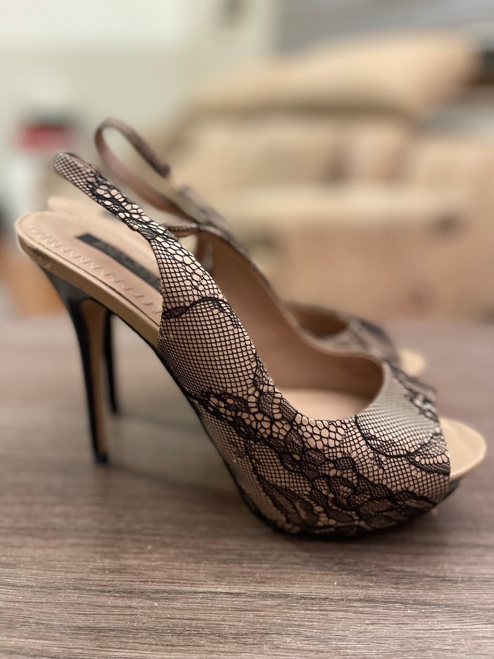 ZARA DANTEL SANDALET AYAKKABI - Görsel 4