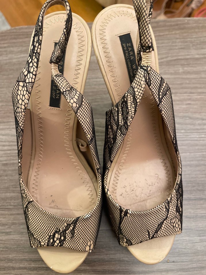 ZARA DANTEL SANDALET AYAKKABI - Görsel 5