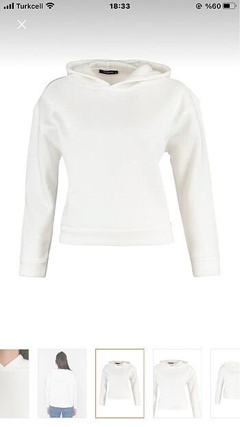 s Beden beyaz Renk Sweatshirt