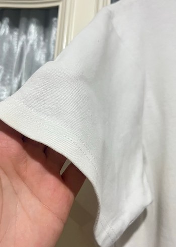 Pull and bear Beyaz Cep Detaylı Erkek Tişört - Görsel 4