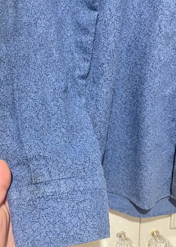 Suvari Erkek Mavi Denim Uzun Kollu Gömlek - Görsel 2