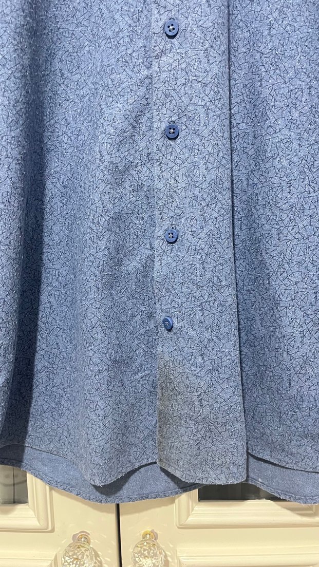 Suvari Erkek Mavi Denim Uzun Kollu Gömlek - Görsel 3