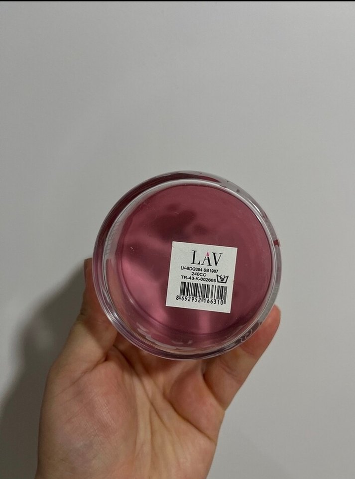 LAV- Pembe Desenli cam ürünler - Görsel 3