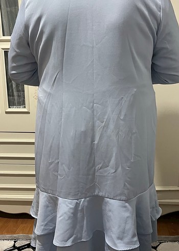 Pastel mavi, Uzun Kollu fırfırlı tunik - Görsel 2