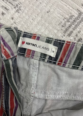 Çizgili Mini Etek - Görsel 2