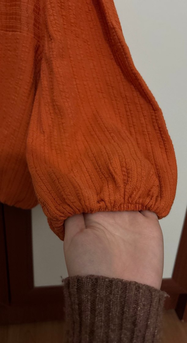 Tek omuzlu crop Bluz - Görsel 2