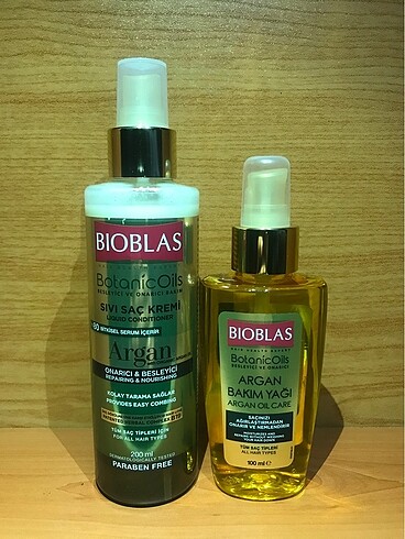 Bıoblas Argan Sıvı Saç Kremi + Bıoblas Saç Bakım Yağı