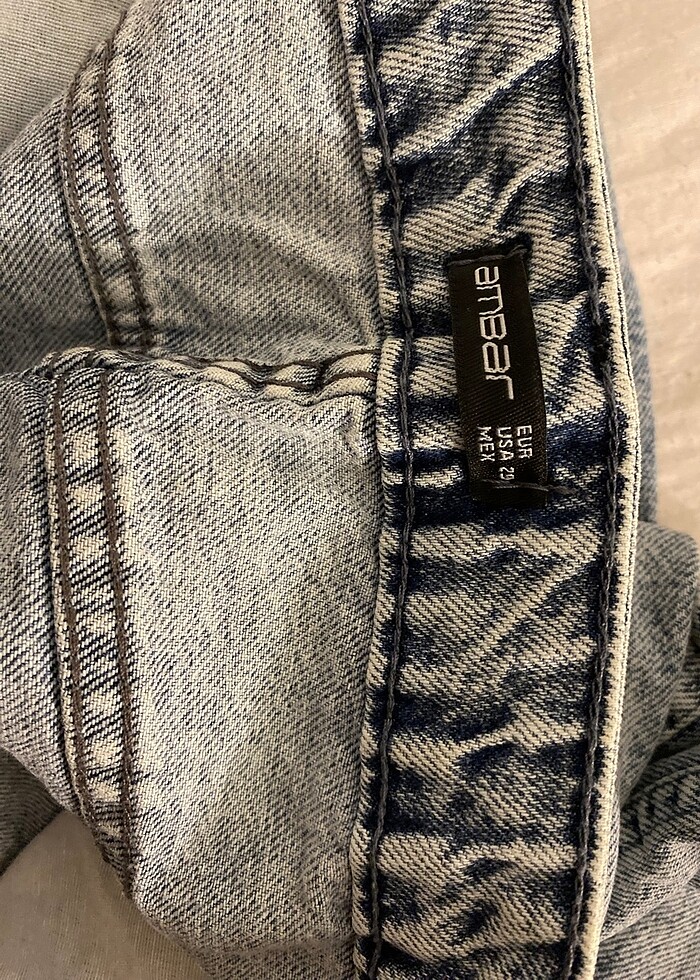 Yırtık pantolon bol paça - Görsel 2