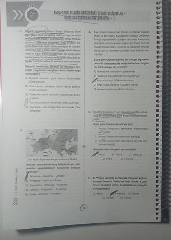 Beden 11. Sınıf Tarih Soru Bankası