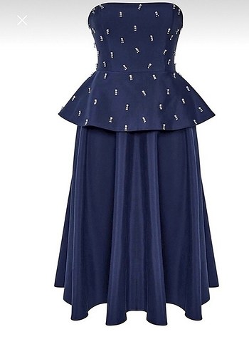 Midi abiye elbise - Görsel 3