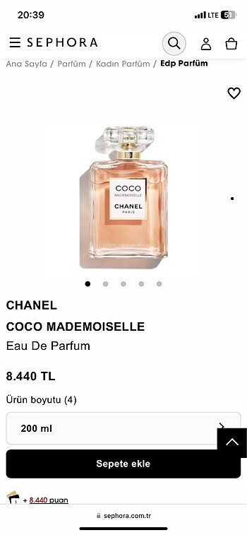 Chanel chanel coco kadın parfümü