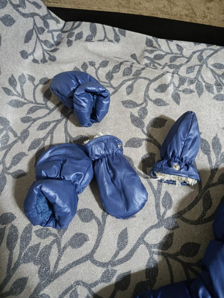 Mavi Erkek Bebek Kürklü Tulum - Görsel 5