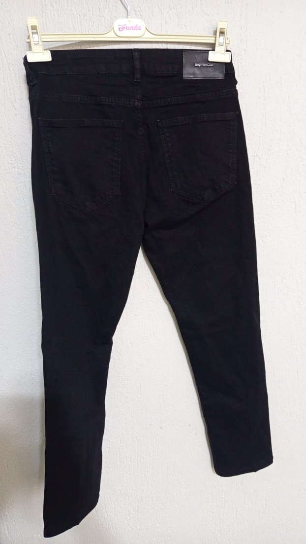 Siyah Regular Fit erkek Pantolon - Görsel 2