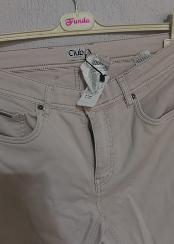 Bej erkek Pamuk Kumaş Pantolon - Görsel 2