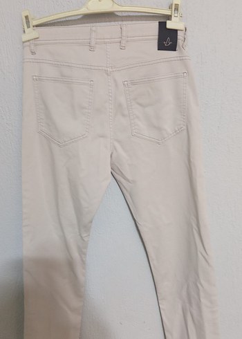 Bej erkek Pamuk Kumaş Pantolon - Görsel 5