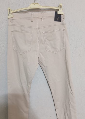 Bej erkek Pamuk Kumaş Pantolon - Görsel 4