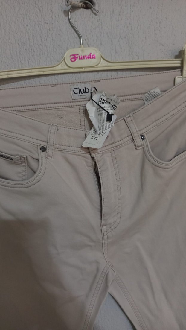 Bej erkek Pamuk Kumaş Pantolon - Görsel 2