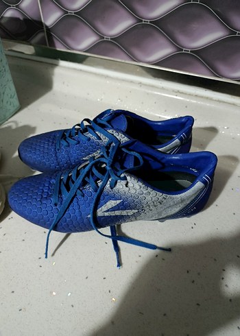 36 Beden Erkek Mavi Yılan Derisi Desenli Futbol Ayakkabısı