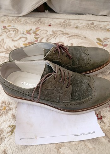 Ataköy Gri Vintage Erkek Klasik Ayakkabı
