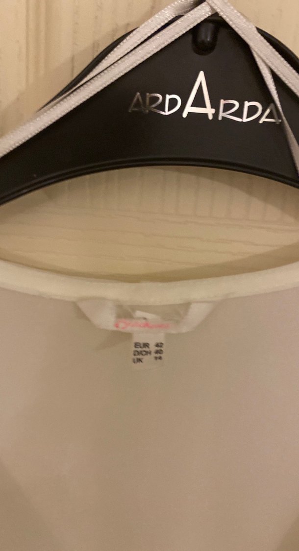 Uzun Beyaz Kadın Sabahlık Kapüşonlu Pareo 42 beden - Görsel 2