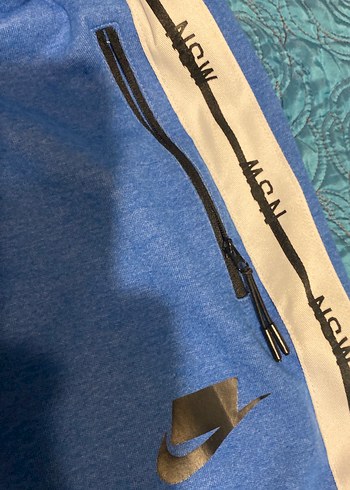 Nike Mavi Yan Şeritli Eşofman Altı - Görsel 10