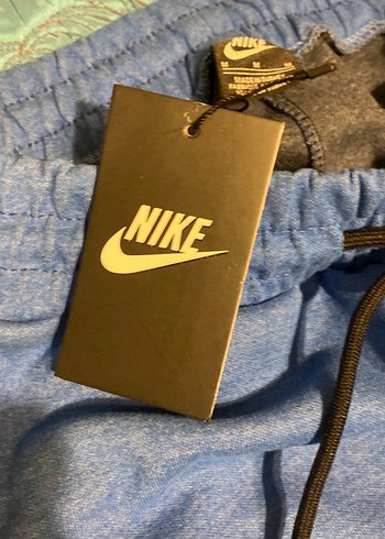 Nike Mavi Yan Şeritli Eşofman Altı - Görsel 8