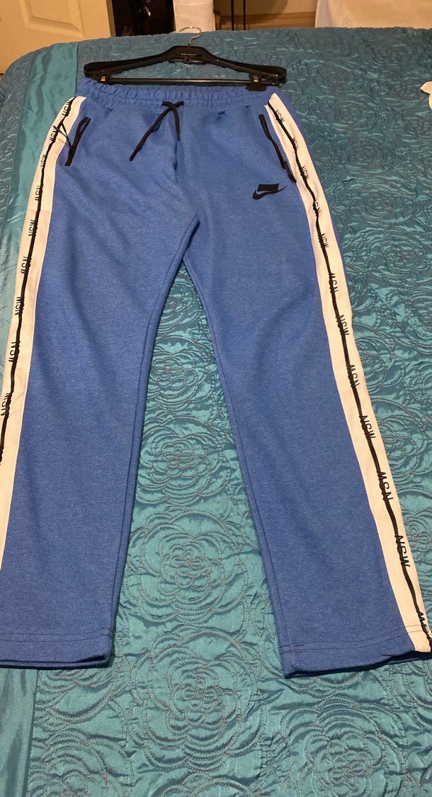 Nike Mavi Yan Şeritli Eşofman Altı - Görsel 5