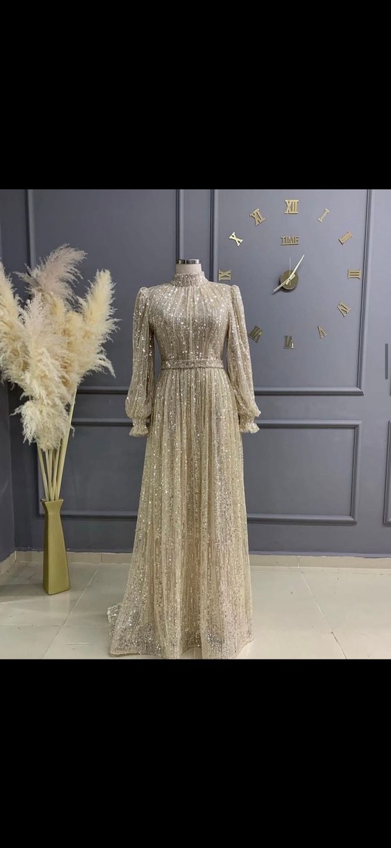 Kuğu Model Uzun Abiye Elbise - Görsel 3