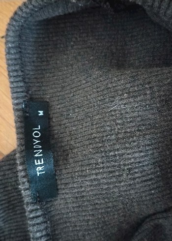 Kahverengi Fitilli Crop Top - Görsel 6