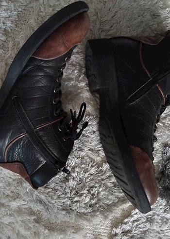 Real Rubber Kahverengi  Deri Erkek Bot - Görsel 2