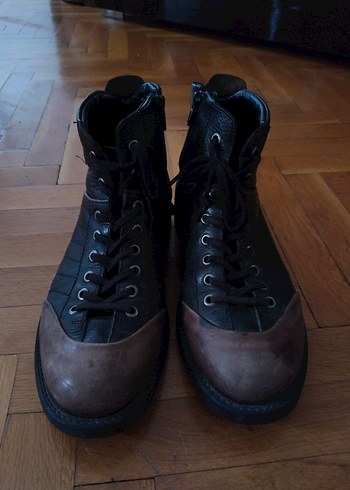 Real Rubber Kahverengi  Deri Erkek Bot - Görsel 3