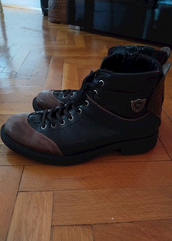 Real Rubber Kahverengi  Deri Erkek Bot - Görsel 4