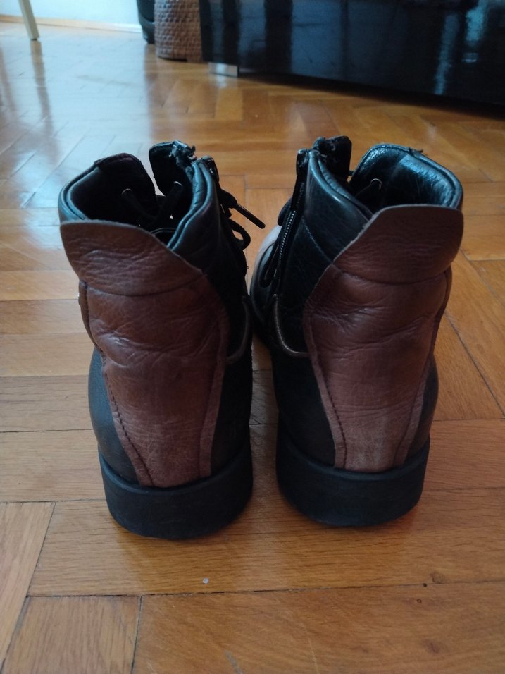 Real Rubber Kahverengi  Deri Erkek Bot - Görsel 5