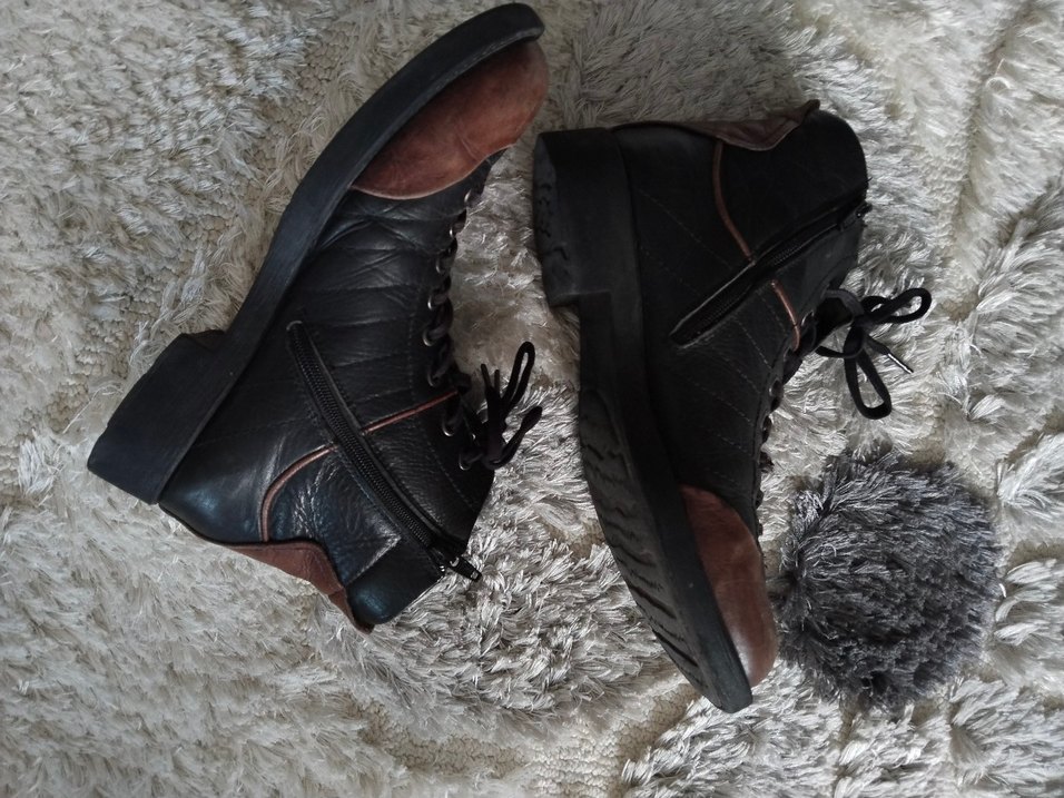 Real Rubber Kahverengi  Deri Erkek Bot - Görsel 2