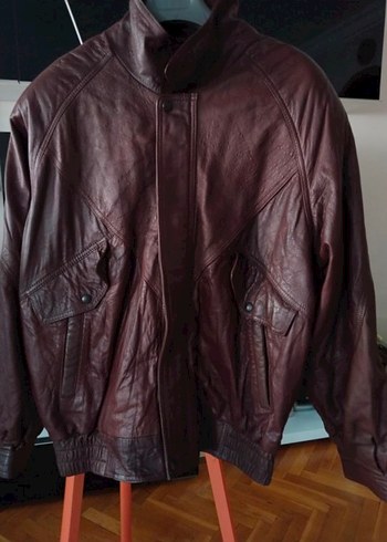 Gerçek deri bomber deri ceket - Görsel 3