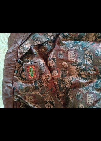 Gerçek deri bomber deri ceket - Görsel 6