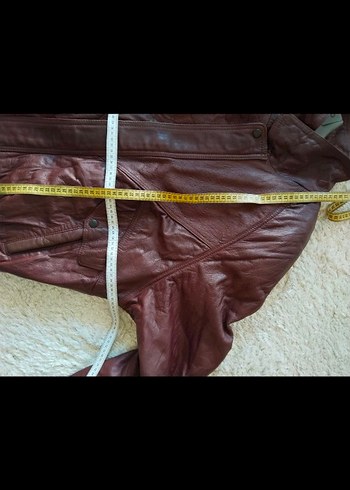 Gerçek deri bomber deri ceket - Görsel 5