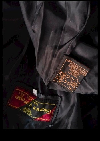 Düğmeli Siyah Deri Kadın Ceket trençkot - Görsel 7