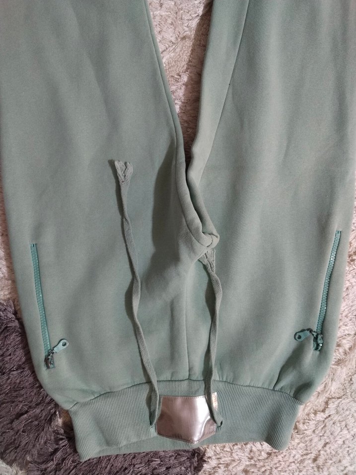 Kadın  Fermuarlı Rahat Sweatpant - Görsel 2