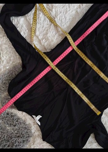 Siyah V Yakalı Uzun yırtmaçlı Kadın Elbise - Görsel 8